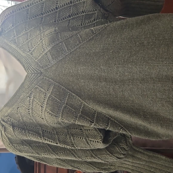 Moda International, Wool Blend Sweater Dress, XS, Sage Green - Picture 3 of 4